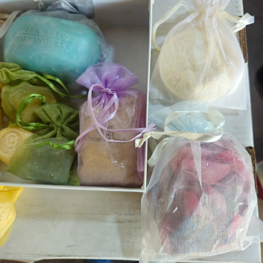 Mixed Bath Gift Set 9 Pc Soap Bath Salts Sea Kelp Toning Bar RANCE 100g NEW